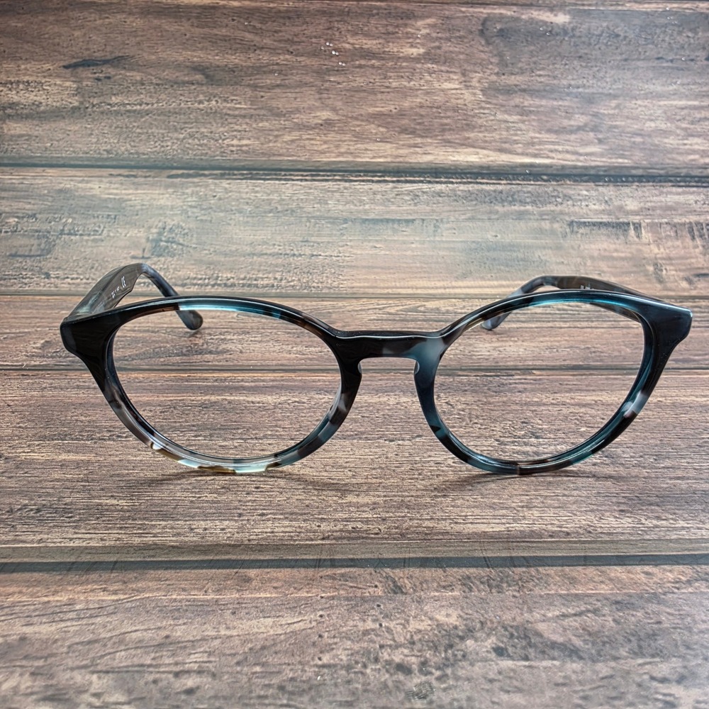 Ray-Ban RB 5380 5949 Grey Blue Tortoise Shell Round Phantos Eyeglasses 50-19-145